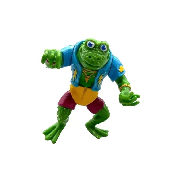 Genghis Frog Teenage Mutant Ninja Turtles TMNT 1989 Playmates Action Figure VTG - Picture 2 of 6